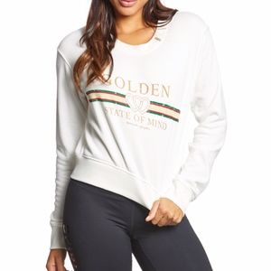 Spiritual Gangster Golden State Crop Sweatshirt